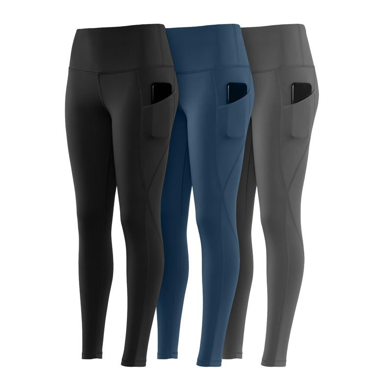 Lux Decor Apparel High Waisted Butt Lifting Workout Leggings for Women -Breathable Solid Soft Stretch Yoga Pants - Tummy Control Side Pockets Shaping Gym Leggings- Available in All Sizes #Summervibes